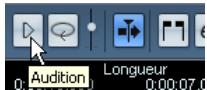 STEINBERG CUBASE STUDIO 4 - En utilisant l'icone audition - 1