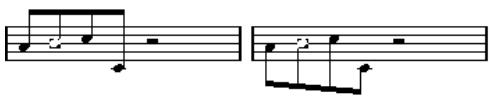 STEINBERG CUBASE STUDIO 4 - Inverser les hampes de notes groupées par une ligature - 1