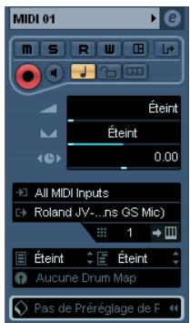 STEINBERG CUBASE STUDIO 4 - Réglages de piste de base - 1