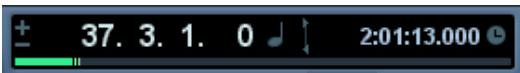 STEINBERG CUBASE STUDIO 4 - À propos du format d'affichage de la palette transport - 1