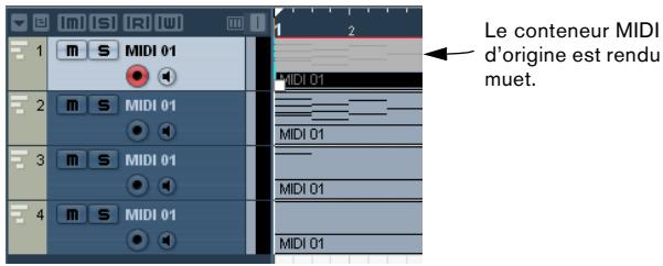 STEINBERG CUBASE STUDIO 4 - Dissoudre les conteneurs en canaux séparés - 2