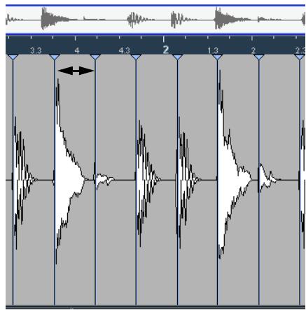 STEINBERG CUBASE STUDIO 4 - Écouter les tranches (slices) - 1