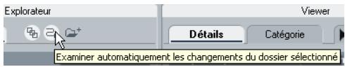 STEINBERG CUBASE STUDIO 4 - À propos de l'option "examiner automatiquement les changements du dossier sélectionné - 1