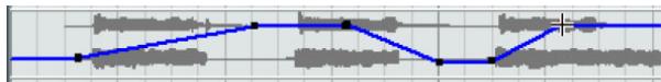 STEINBERG CUBASE STUDIO 4 - Utiliser les divers modes de l'outil ligne pour tracer les courbes d'automatisation - 1