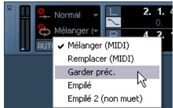 STEINBERG CUBASE STUDIO 4 - Les modes d'enregistrement en cycle de la palette transport - 1