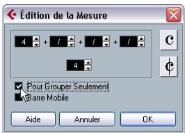 STEINBERG CUBASE STUDIO 4 - Utilisation du dialogue chiffrage de mesure - 1
