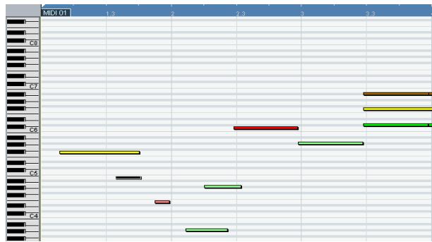 STEINBERG CUBASE STUDIO 4 - L'affichage des notes - 1