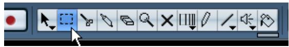 STEINBERG CUBASE STUDIO 4 - Créer et ajuster des fondus avec l'outil sélection d'intervalle - 1
