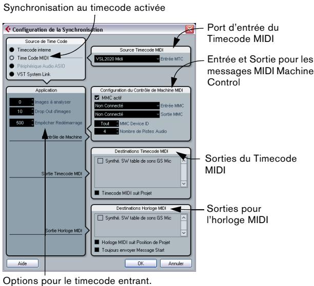 STEINBERG CUBASE STUDIO 4 - Configuration de cubase pour une synchronisation à un timecode externe - 1
