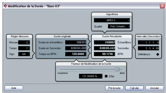 STEINBERG CUBASE STUDIO 4 - Modification de la durée - 1