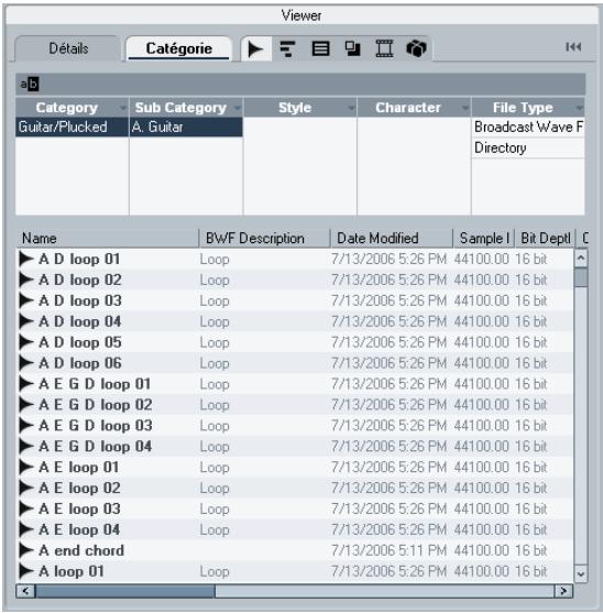 STEINBERG CUBASE STUDIO 4 - Trouver des fichiers dans la section viewer - 1