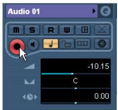 STEINBERG CUBASE STUDIO 4 - Préparer une piste à l'enregistrement - 1