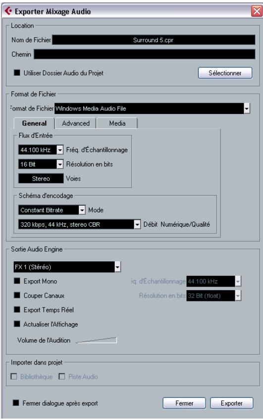 STEINBERG CUBASE STUDIO 4 - Mixage sous forme de fichier audio - 1