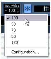 STEINBERG CUBASE STUDIO 4 - Réglage des valeurs de vitesse - 1