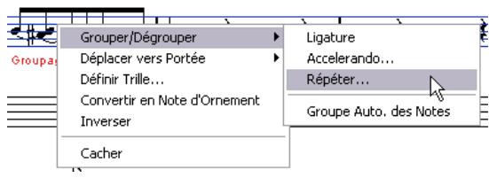STEINBERG CUBASE STUDIO 4 - Grouper des notes à l'aide de signes de répetition - 1