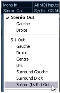 STEINBERG CUBASE STUDIO 4 - Assigner les voies via les sous-bus - 1