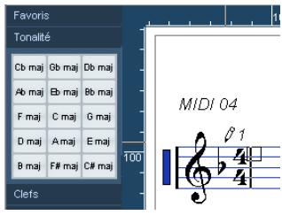 STEINBERG CUBASE STUDIO 4 - Usage de la palette de symboles pour régler la tonalité, armure et mesure initiale - 1