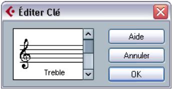 STEINBERG CUBASE STUDIO 4 - Dans le dialogue editor clef - 1