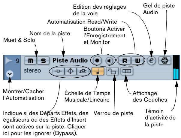 STEINBERG CUBASE STUDIO 4 - La liste des pistes - 1
