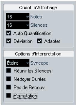 STEINBERG CUBASE STUDIO 4 - Quantification d'affichage et options d'interprétation - 1