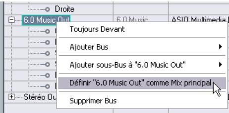 STEINBERG CUBASE STUDIO 4 - Réglage du bus de mixage principal (bus de sortie par défaut) - 1