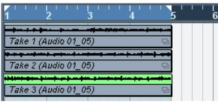 STEINBERG CUBASE STUDIO 4 - Enregistrement audio en mode empilé - 1