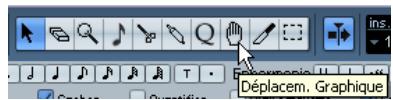 STEINBERG CUBASE STUDIO 4 - Avec l'outil de déplacement graphique - 1
