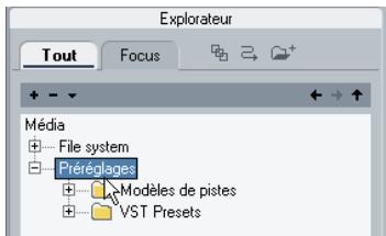 STEINBERG CUBASE STUDIO 4 - Le nœud préréglages - 1