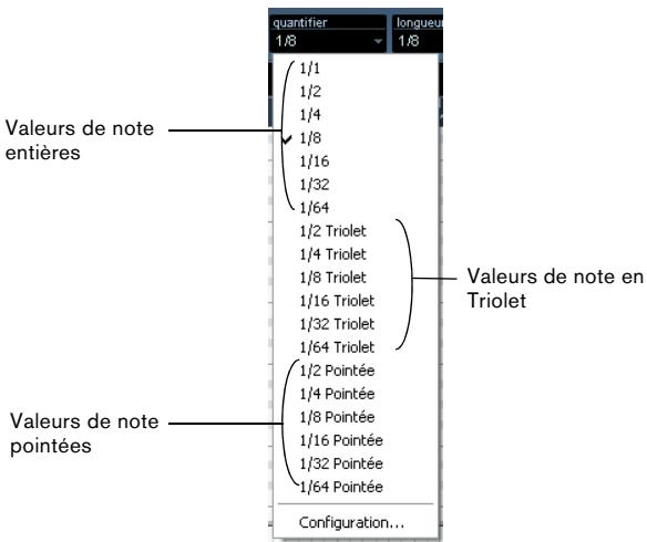 STEINBERG CUBASE STUDIO 4 - Configuration de la quantification dans la barre d'outils - 1