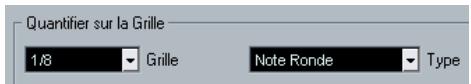 STEINBERG CUBASE STUDIO 4 - Les menus locaux grille et type - 1