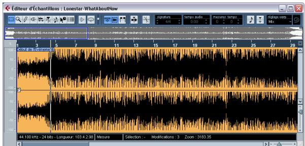 STEINBERG CUBASE STUDIO 4 - Ouvrir l'éditeur d'échantillons - 1