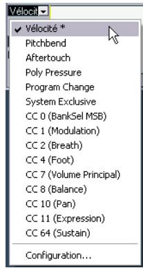 STEINBERG CUBASE STUDIO 4 - Sélectionner un type d'événement - 1