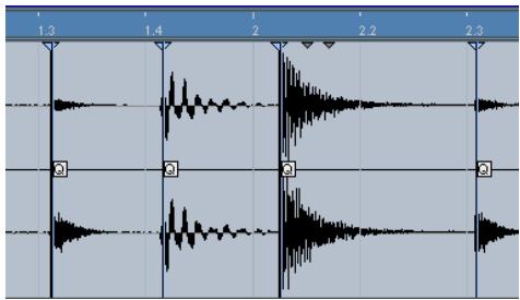 STEINBERG CUBASE STUDIO 4 - Créer des onglets warp à partir de repères - 1