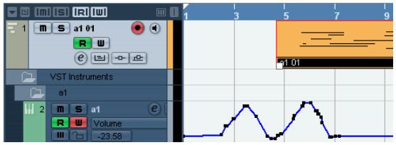 STEINBERG CUBASE STUDIO 4 - Comparaison entre gestion VST normal et pistes instrument - 2