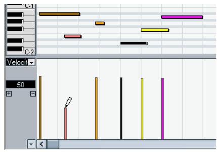 STEINBERG CUBASE STUDIO 4 - Édition des valeurs de vitesse - 1