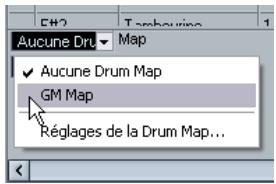 STEINBERG CUBASE STUDIO 4 - Sélectionner une drum map pour une piste - 1