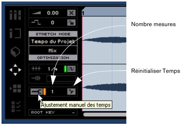 STEINBERG SEQUEL - Ajustement manuel des temps (mode "tempo du projet") - 1