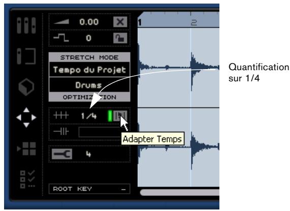 STEINBERG SEQUEL - Quantification audio et adaptation warp - 4
