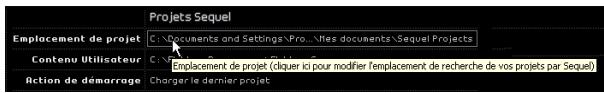 STEINBERG SEQUEL - Configuration du dossier de sauvegarde par défaut - 1