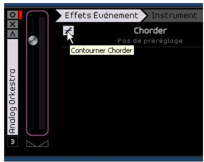 STEINBERG SEQUEL - L'onglet effets d'événement (pistes d'instrument uniquement) - 1