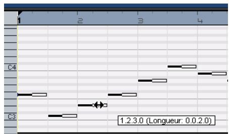 STEINBERG SEQUEL - Redimensionner des notes - 2