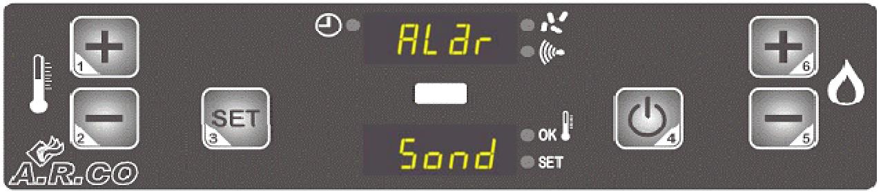 ARCO POELES PELLETS - Alarme "ALARM SOND" - 1