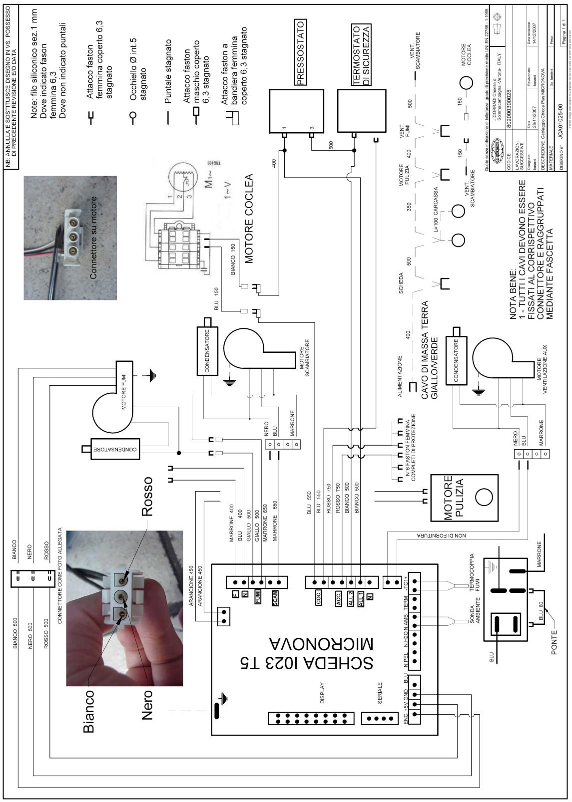 ARCO POELES PELLETS - Schema électrique - 1