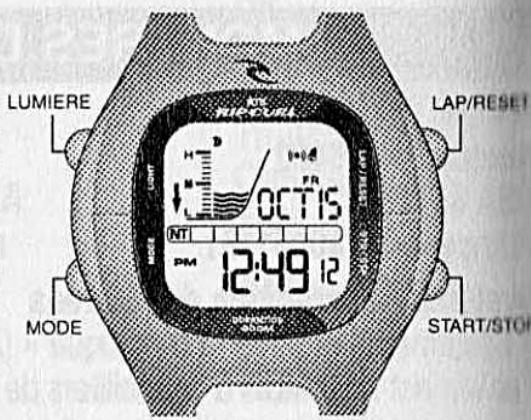 RIP CURL MONTRE - MANUEL d'utilisation - 1