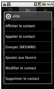 ZTE BLADE V8 - Ajout d'un contact aux favoris - 1