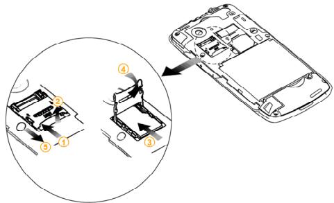 ZTE BLADE V8 LITE - Installation de la carte SIM, de la carte mémoire et de la batterie - 3