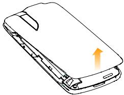 ZTE BLADE V8 LITE - Installation de la carte SIM, de la carte mémoire et de la batterie - 1