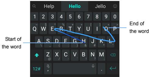 ZTE BLADE V8 MINI - Curve Word Gesture - 1