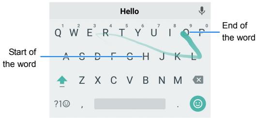ZTE BLADE V8 MINI - Gesture Typing - 1