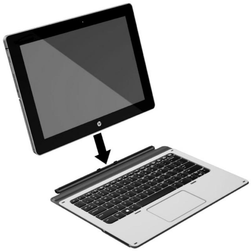 HP ELITE X2 - Connexion de la tablette à la station clavier - 1